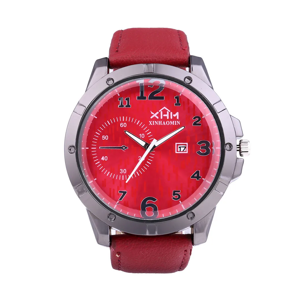 OTOKY Relogio Masculino 2019 Модные Военные Спортивные наручные часы Мужские кожаные мужские