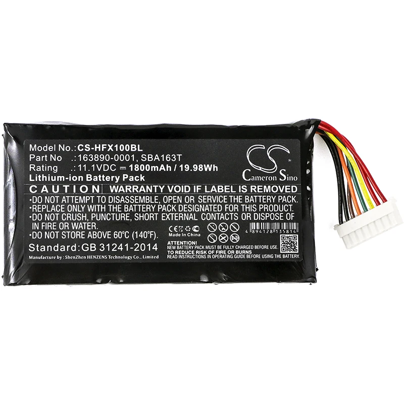 Обновленная батарея Cameron Sino для Honeywell 163890 0001 SBA163T штрих код аккумулятор сканера Li