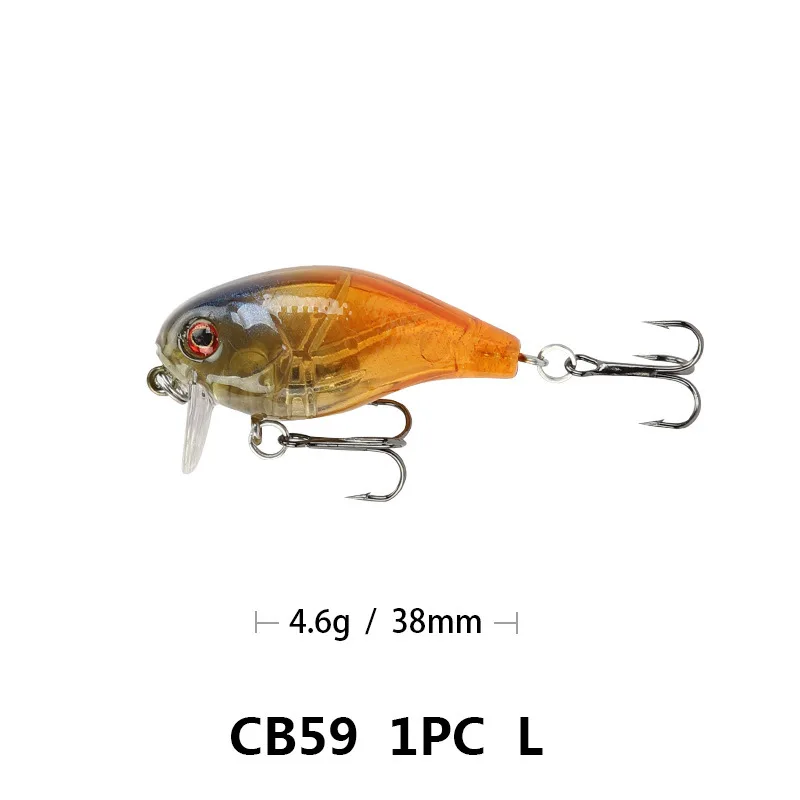 L Topwater Гольян рыболовные приманки 4,6 г 3,8 см кренкбейт мини приманки для форели маленький Whopper искусственная жесткая приманка для ловли карпа - Цвет: L