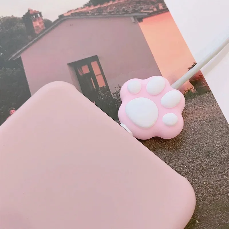 Милый держатель для намотки кабеля с котом наушников шнур мыши Очаровательная