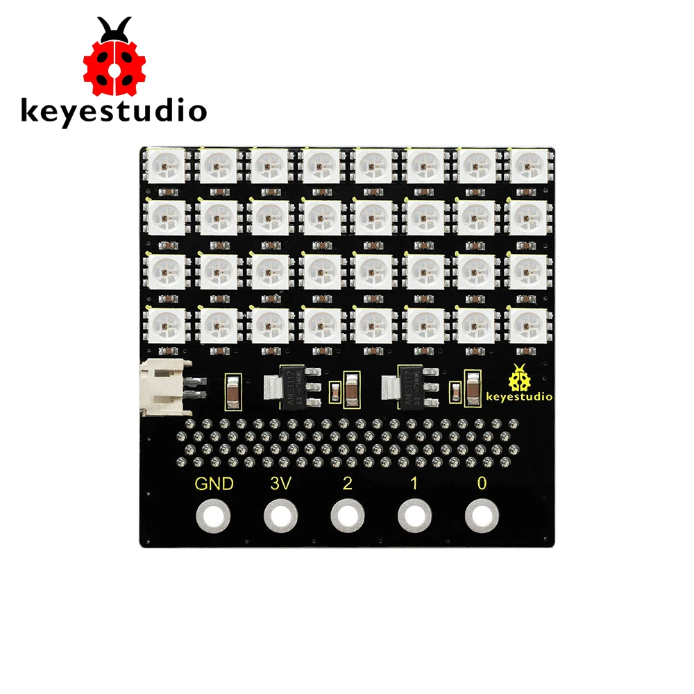 Keyestudio SK6812 4X8 32 бит Точечно матричный светодиодный щит адаптер объектива для камер