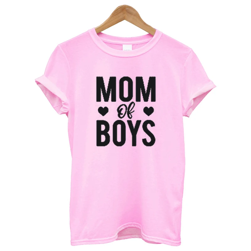Женская футболка EnjoytheSpirit с надписью Mama of Boys и Best Mom Ever для мамы подарок нее хорошее