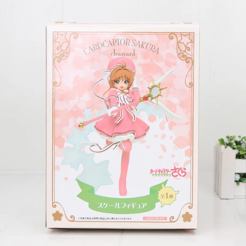 2944 18cm box Карточка Captor Sakura прозрачная карточка EXQ Kinomoto Сакура экшн ПВХ фигурка игрушка Brinquedos - Цвет: 2944 18cm box