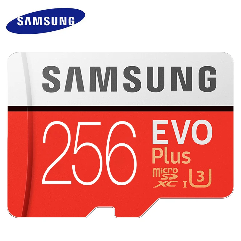 256GB Карта памяти samsung EVO UHS-3, 256 ГБ, 128 ГБ, 64 ГБ, U3, Micro SD карта, 32 ГБ, U1, C10, флеш-карта TF, карта памяти Microsd, высокая скорость для 4K - Емкость: 256GB