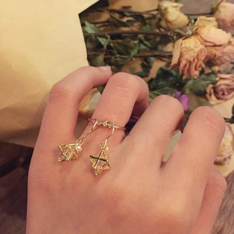 Женские Висячие серьги, 14k золото, хорошее ювелирное изделие, аксессуары, элегантный подарок для девушек, Пресноводный Жемчуг, кристалл, висячие серьги, крючок для женщин