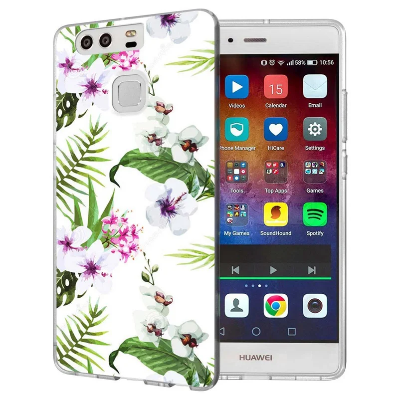 For Huawei P9lite/P8 Lite 2016 2017 Y5 II 2 Y5ii / Y6 Compact Honor 5A LYO-L21 Soft TPU Silicone Pattern Clear Case B072 |