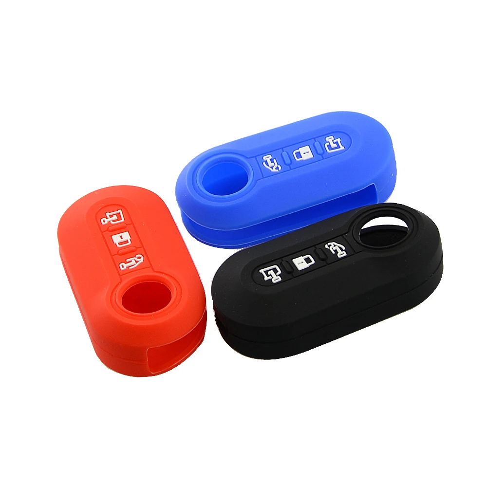 Чехол для автомобильного ключа OkeyTech силиконовый резиновый чехол Fiat 500 500X 500L 500C