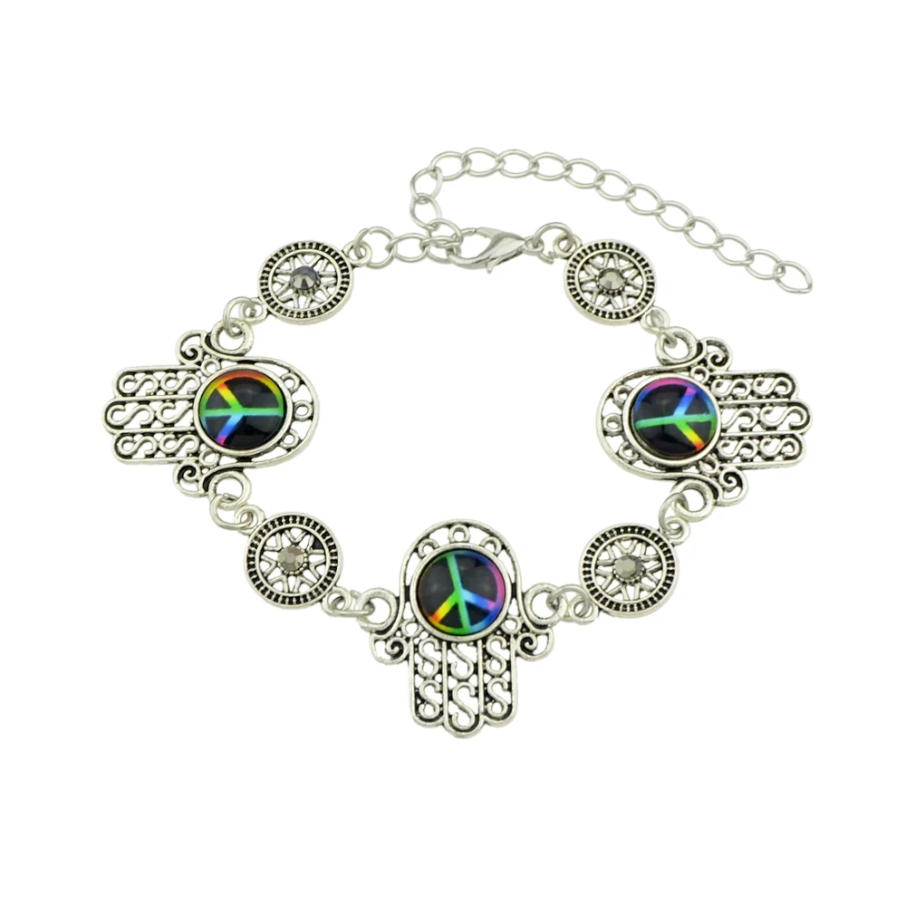 Заявление Bijoux серебро Цвет цепи с ручной Форма кулон Цепочки и ожерелья Висячие