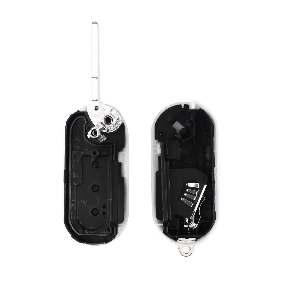 KEYYOU 10X 3 Buttons Flip Remote Key Case Shell For FIAT 500 Panda Punto Bravo Car Alarm Keyless Entry Fob Cover SIP22 Blade | Автомобили