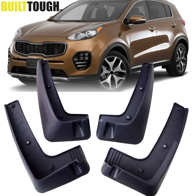 

Set Molded Car Mud Flaps For Kia Sportage 2017 2018 2019 QL Mudflaps Splash Guards Mud Flap Mudguards Fender Front Rear Styling