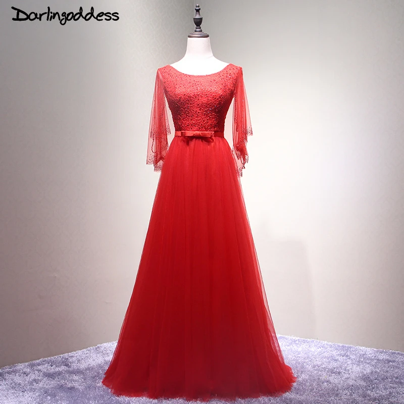 2017 настоящие фотографии красное ТРАПЕЦИЕВИДНОЕ вечернее платье Элегантное Elie Saab