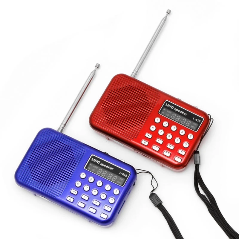 OOTDTY мини LCD цифровой аудио FM радио динамик USB Micro SD TF карта MP3 музыкальный плеер|sd card