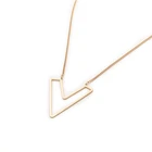 Коллекция 2019, модное ожерелье с подвеской в форме буквы V с вырезами, высококачественное ожерелье с подвеской