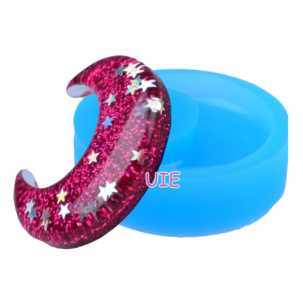 PYL583U 39 4 мм Luna силиконовая форма полумесяц Форма Луна DIY ручная работа украшения