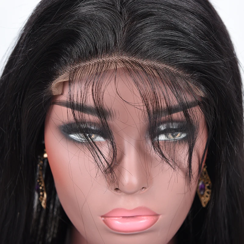 Ali Afee волосы бразильские прямые предварительно сорванные 360 Кружева Фронтальная