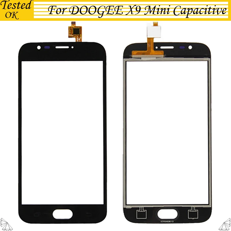 5,0 ''черная сенсорная панель для Doogee X9 mini сенсорный экран дигитайзер сенсор для X9mini передняя внешняя стеклянная линза без ЖК-дисплея
