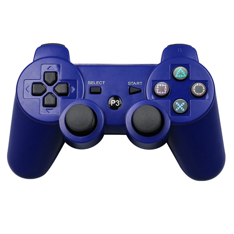 Bluetooth-контроллер для sony PS3 игрового контроллера геймпад для Play Station 3 беспроводной джойстик консоль для sony Playstation 3 SIXAXIS пульта - Цвет: Blue