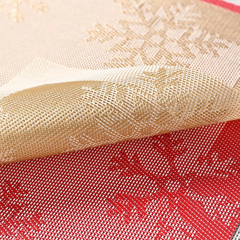 ONEUP 4 шт./лот коврики из ПВХ с узором в виде снежинок для стола Нескользящие