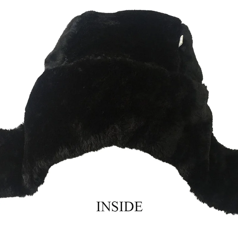 

2019 New Winter Bomber hats With Masks Warm Adult Caps For Dad Men Women Russian hat Thermal Bomer Cap Female Thick Hats