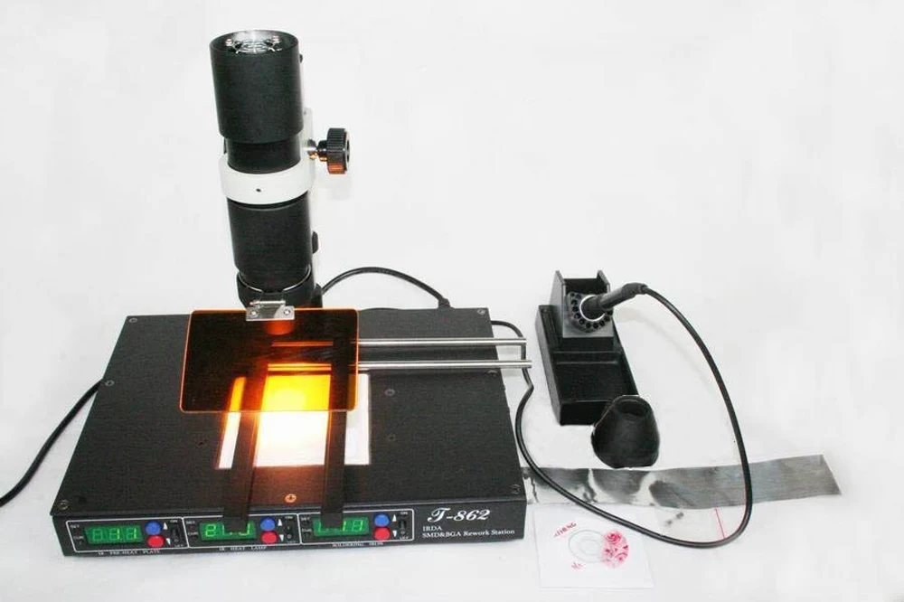 PUHUI T 862 SMD Инфракрасная паяльная станция для ремонта сварочная материнской