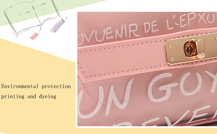 Водонепроницаемая ручка сумка Оригинальность Милый кавайный чехол для карандаша косметичка офисные принадлежности студентам канцелярские принадлежности Прозрачный Подарок