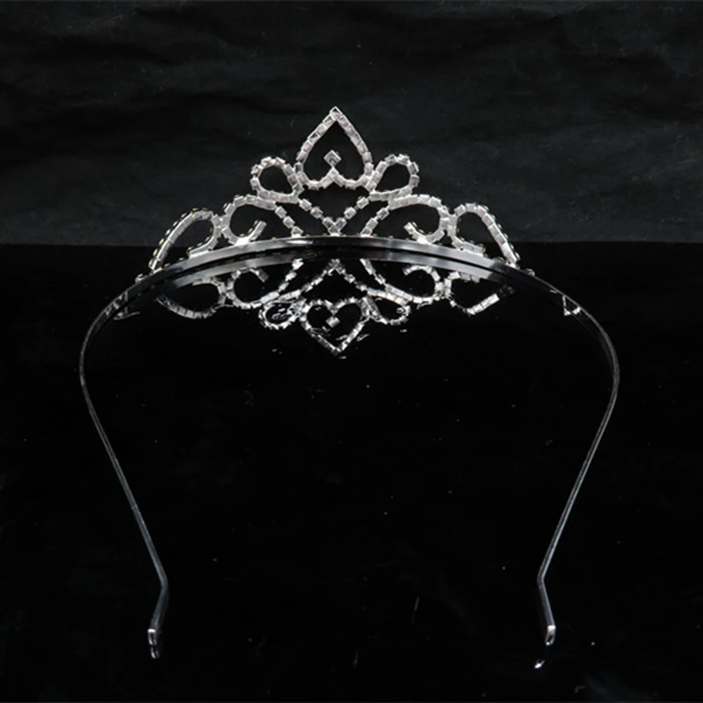 MQUPIN Simple heart Bridal Crowns Handmade Tiaras hairwear Headband Crystal jewelry Queen Crown Wedding Hair Accessories | Украшения и