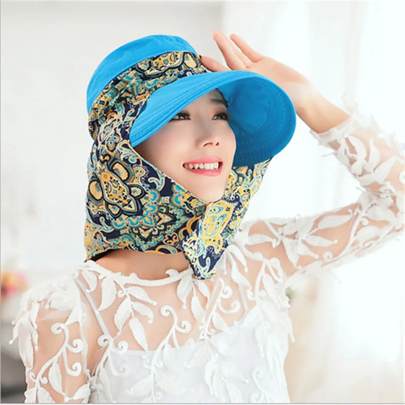 Солнцезащитные шляпы летние для женщин с широкими полями защита от
