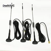 100pc 433mhz wireless module antenna 10dbi high gain sucker aerial 3m cable sma male connector 2 wholesale price