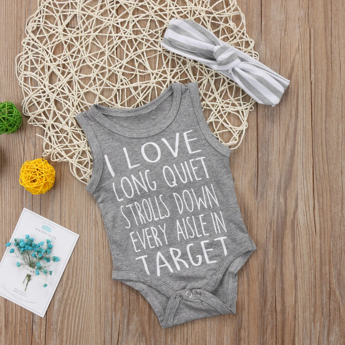 

Newborn Infant Baby Outfits Boys Girl Bodysuit Jumpsuit Clothes Headwear Clothes Casual Fashion Sleeveless Letter Clothing