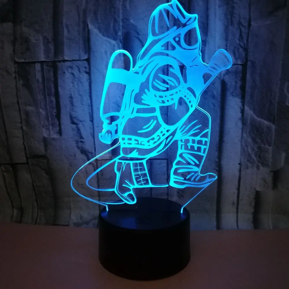 Светодиодный ночник с сенсорным управлением и Usb 3d рисунком Подарочная