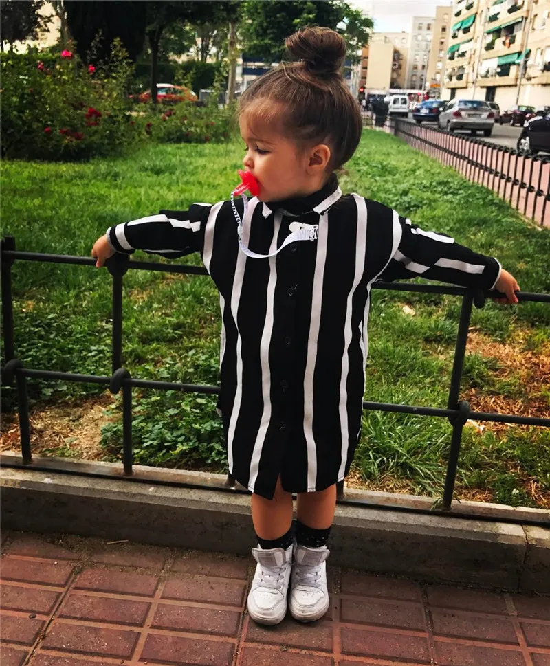 2017 новые летние длинные блузки в полоску для новорожденных девочек футболка