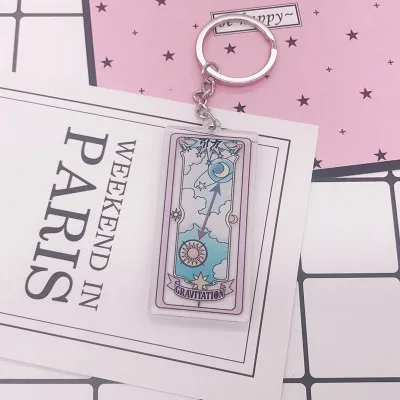 5 1 шт. аниме брелок карта Captor Cardcaptor Sakura Clear Sakura световые карты Portachiavi брелок-подвеска - Цвет: 5