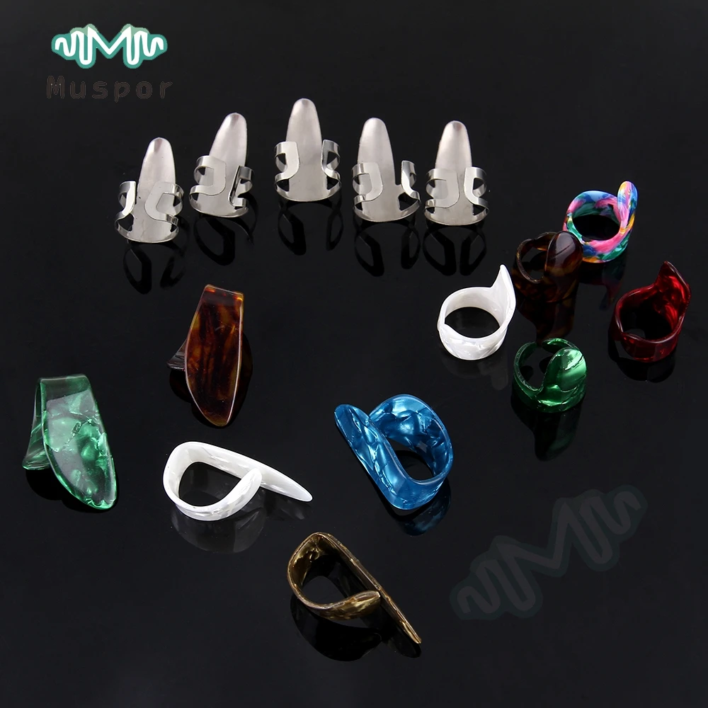 Цветной медиатор для акустической и электрической гитары 5 пальцев + 10 пальцев|picks