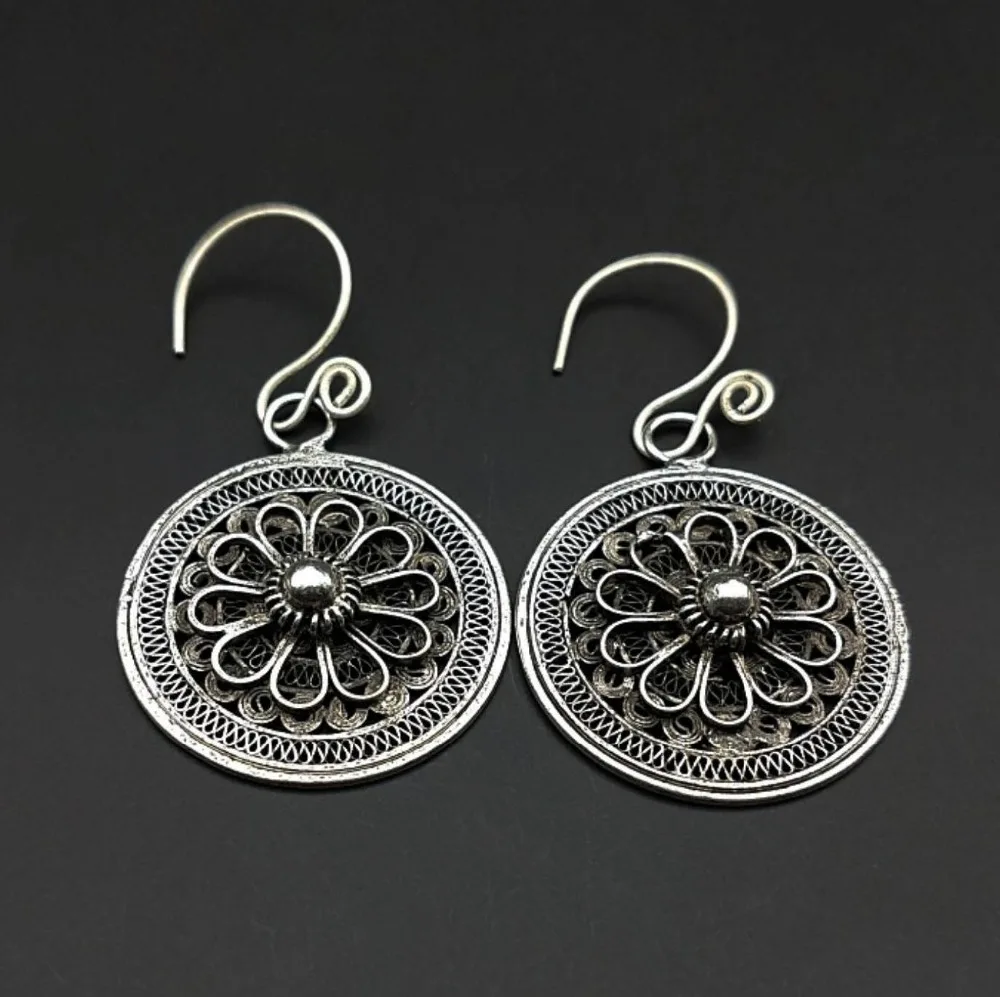 Горячая Распродажа новинка бесплатная доставка 100% серебряные серьги ручной