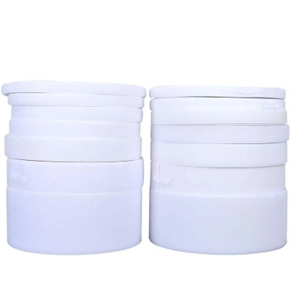 

(Width 16mm to 100mm) White Hook & Loop Tape/Roll - Sew On (Not Adhesive) Both Sides Included