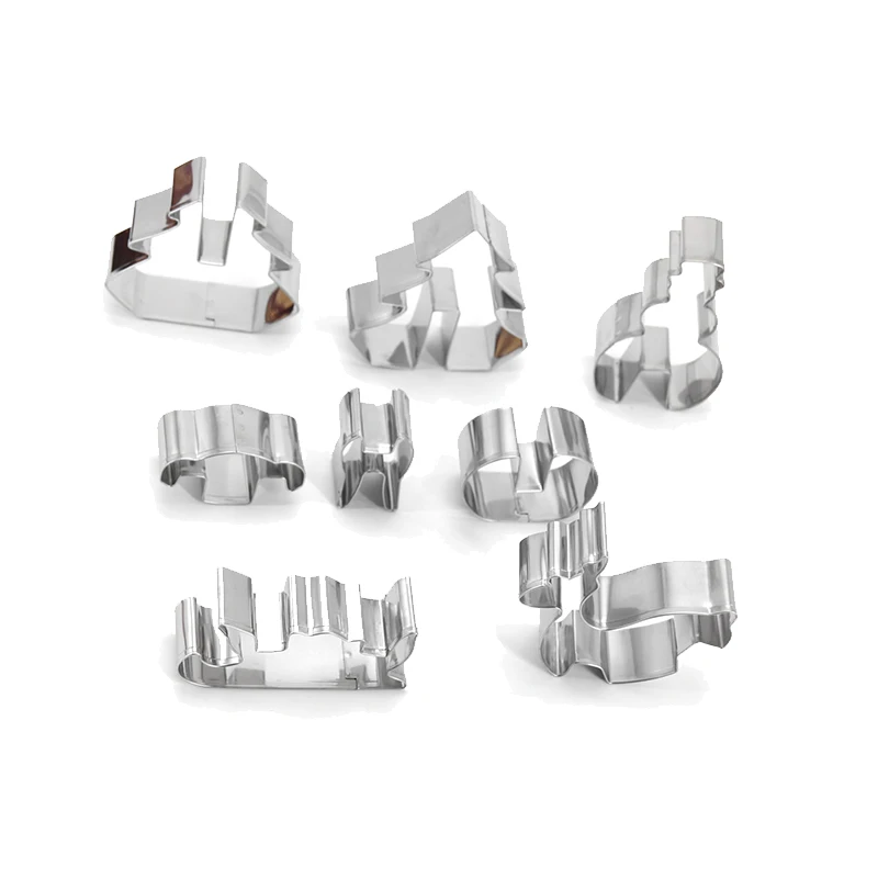 8 шт. резак для печенья 3D Рождественский сценарий из нержавеющей стали набор