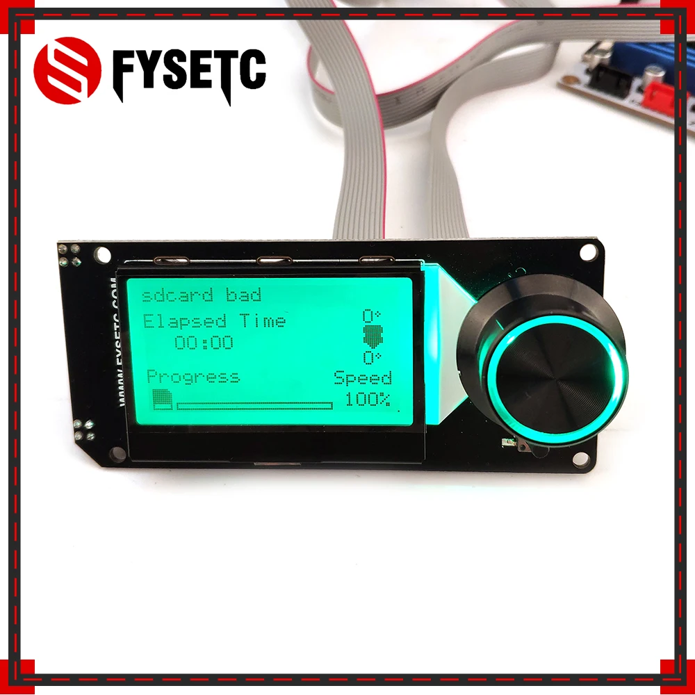 ЖК экран TypeA mini12864mini 12864 V2.1 умный дисплей с RGB подсветкой черный поддержка марлина