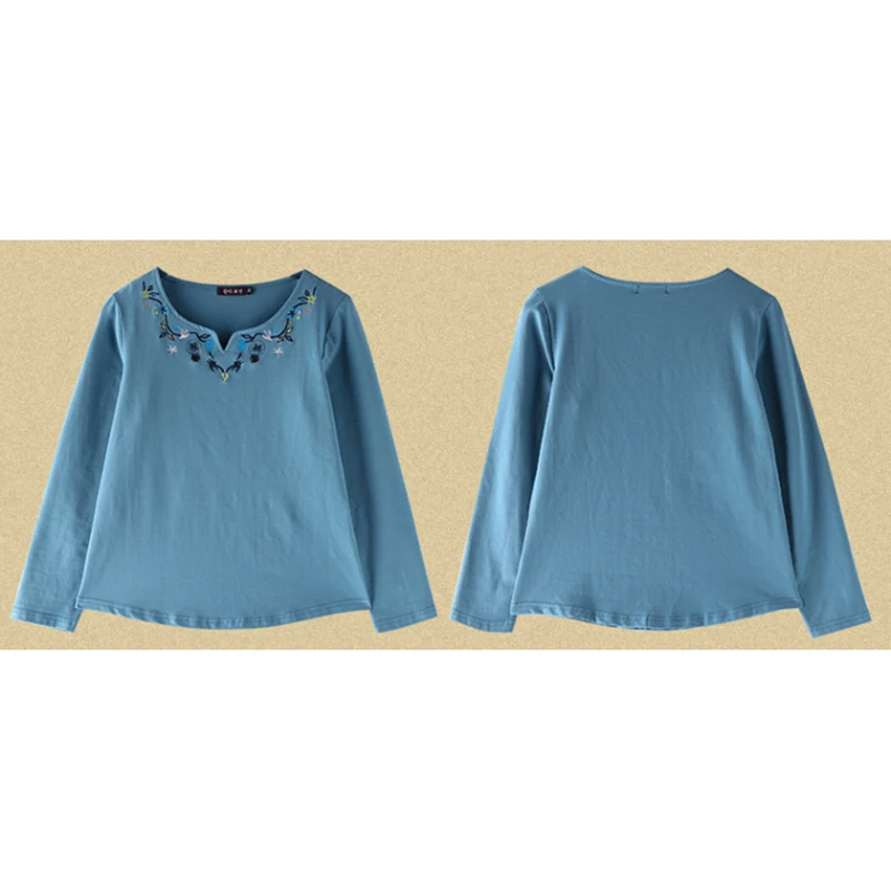 Embroidery blouse women shirts casual plus size korean shirt womens tops and blouses blusas mujer de moda 2021 chemisier femme | Женская