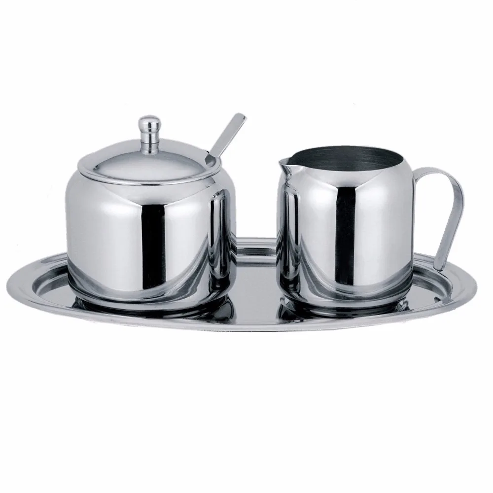 Набор из 5 кремов и сахара В комплект входит покрытая сахарница с ложкой