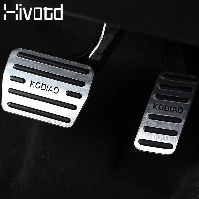 Hivotd для шкода кодиак Skoda Kodiaq, автомобильный акселератор, педаль газа, накладка на тормозную педаль, декоративные накладки, аксессуары для внутренней модификации ,автотовары аксессуары для авто