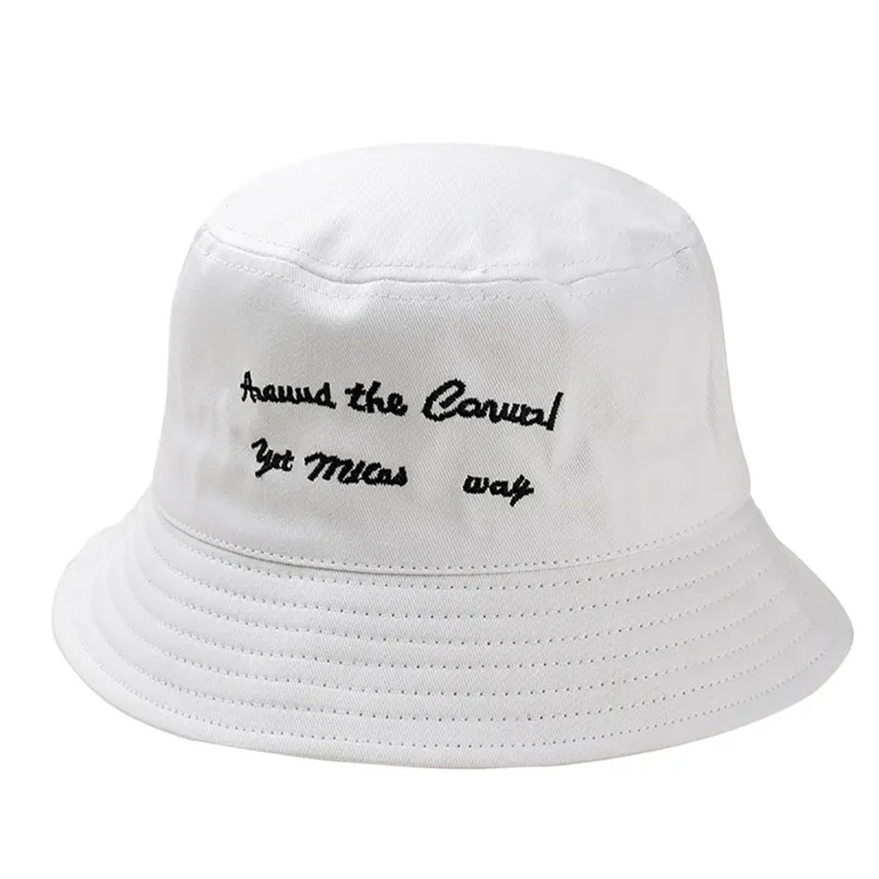 Зимние Для женщин мужчин Пара Мода Рыбацкая шляпа унисекс с вышитыми буквами