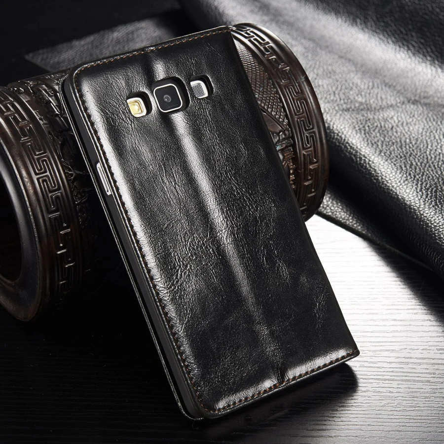 Роскошный чехол для мобильного телефона s для samsung Galaxy A5 A500 A500F Fundas из натуральной кожи, Магнитный флип-чехол, чехол, аксессуары