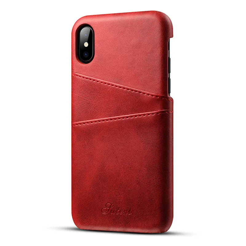 Jisoncase, кожаный чехол для iPhone X, винтажный роскошный модный чехол, чехол-держатель для карт, кошелек для iPhone X, 8, 7, 6, 6s plus, чехол s