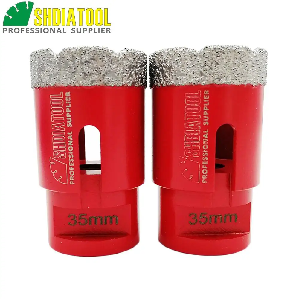 SHDIATOOL 2 шт. M14 диаметром 35 мм вакуумной пайки Diamond Core Bits сухого бурения биты алмаз