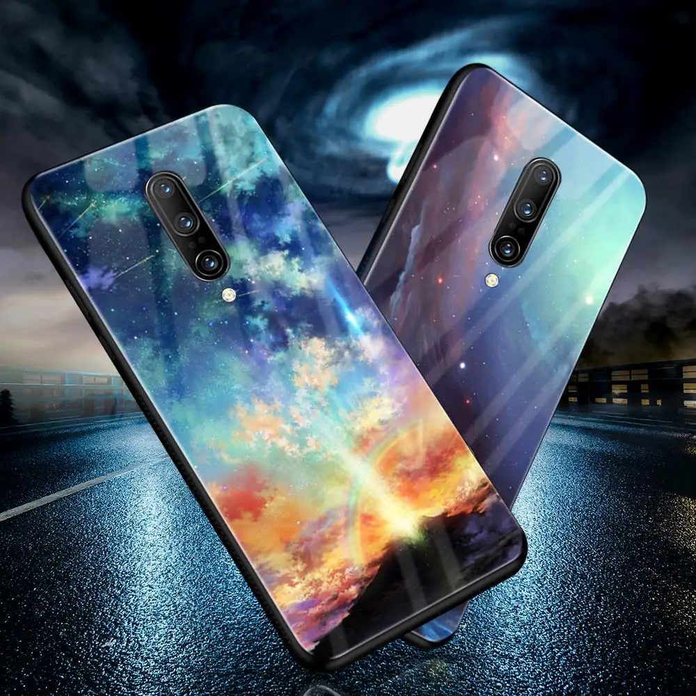 Чехол из закаленного стекла для Oneplus 7 Pro, роскошный защитный противоударный силиконовый чехол из ТПУ+ стекло для Oneplus 6 T, чехол s 1+ 7 6T