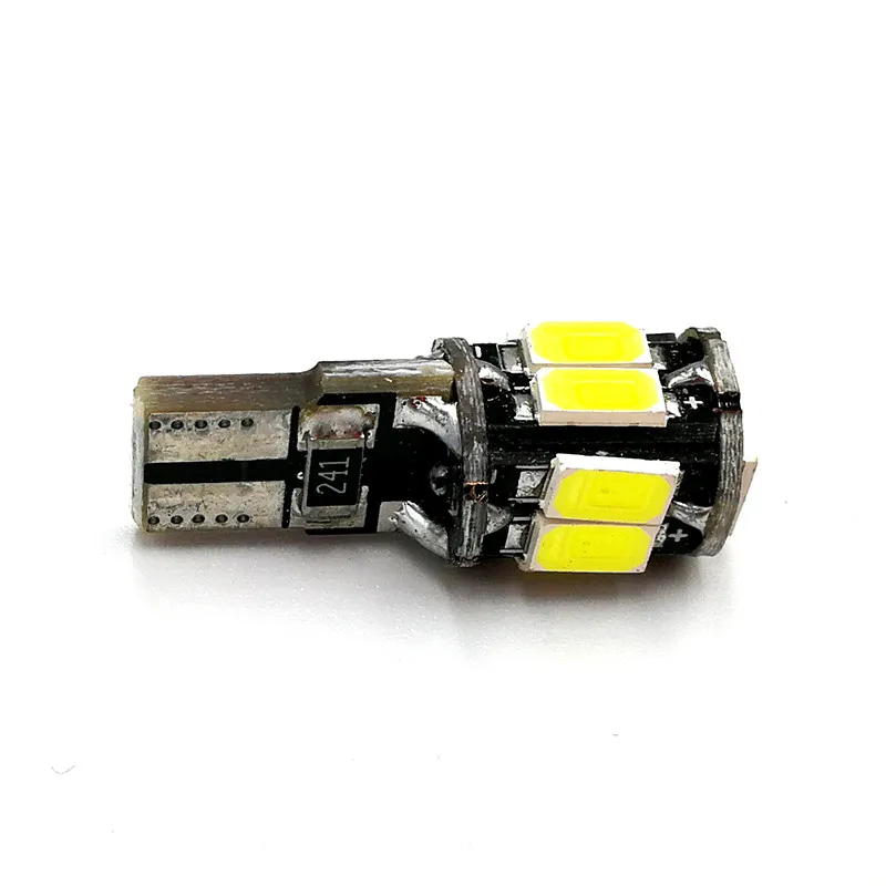Лейтес 500 шт. авто светодиодный T10 194 W5W Canbus 10smd 5630 5730 СВЕТОДИОДНЫЙ Светильник лампы светодиодный smd t10 CAN-BUS
