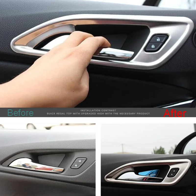 Tonlinker чехол наклейки для Chevrolet Cruze аксессуары из нержавеющей стали дверные ручки декоративные наклейки 4 шт. в комплекте