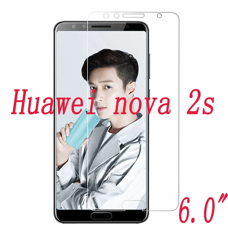

Закаленное стекло 9H, 2 шт., Взрывозащищенная защитная пленка, защита для экрана телефона, для Huawei nova 2s 6,0 дюйма