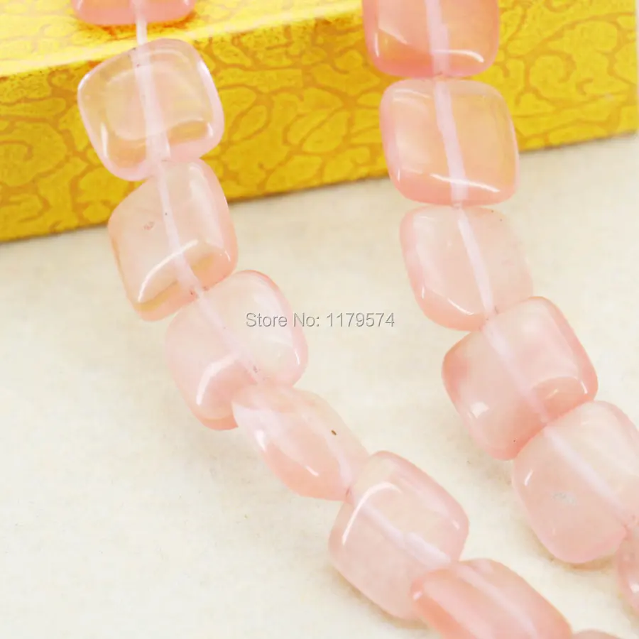 14 мм арбузный турмалин квадратные украшения бисер поделки свободные бусины