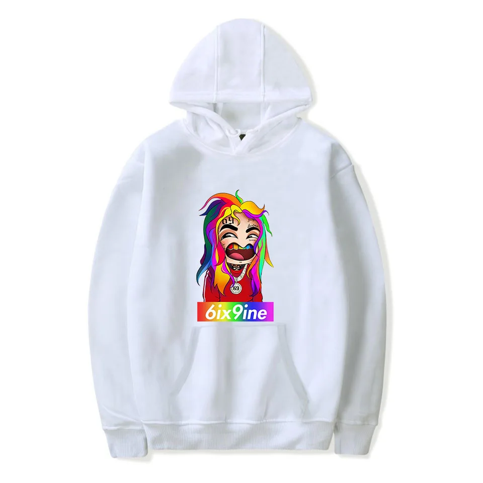 69 6ix9ine мультяшная толстовка мужская толстовка с капюшоном Рэпер Хип Хоп Уличная одежда свитшоты скейтборд Мужская/Женская забавная одежда